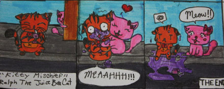 Ralph the Juice-box Cat: In Kitty Mischief