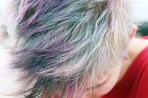 Anne Ulrich 11:  Dirty Blonde to Green to Blue to Purple