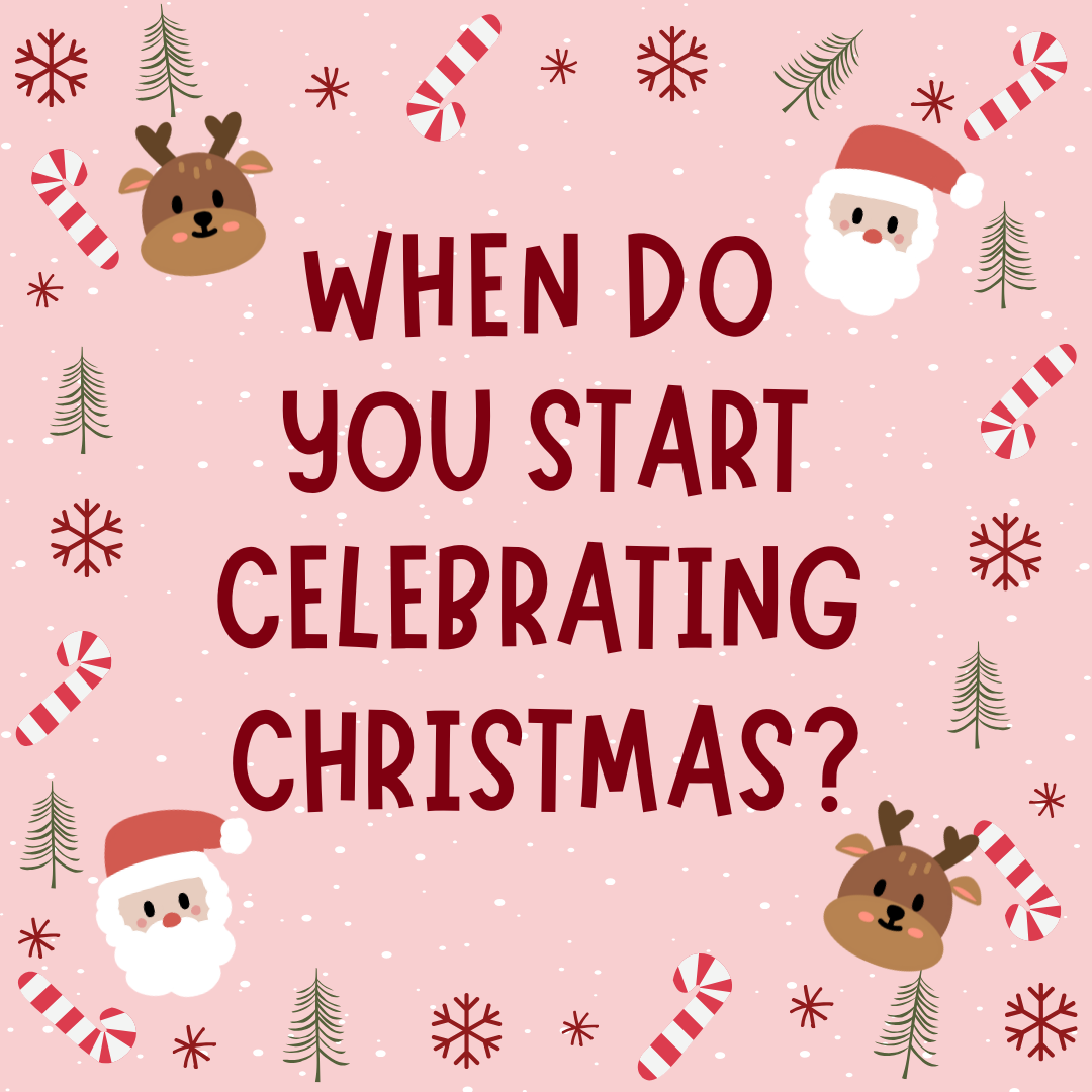 Infographic: When do you start celebrating Christmas?