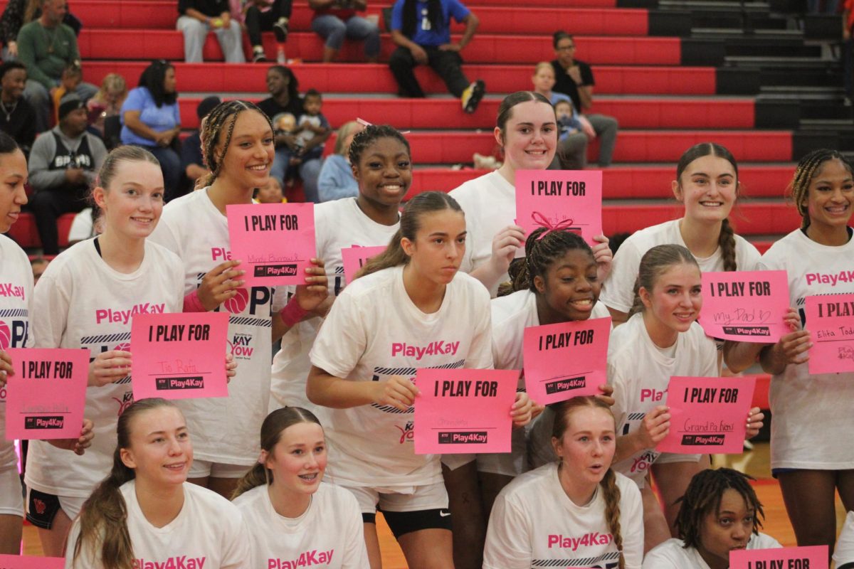 Varsity Girls Basketball played against Pflugerville HS, supporting Play4Kay, a non-profit organization that helps women with cancer, on Tuesday, November 5th, 2024.
